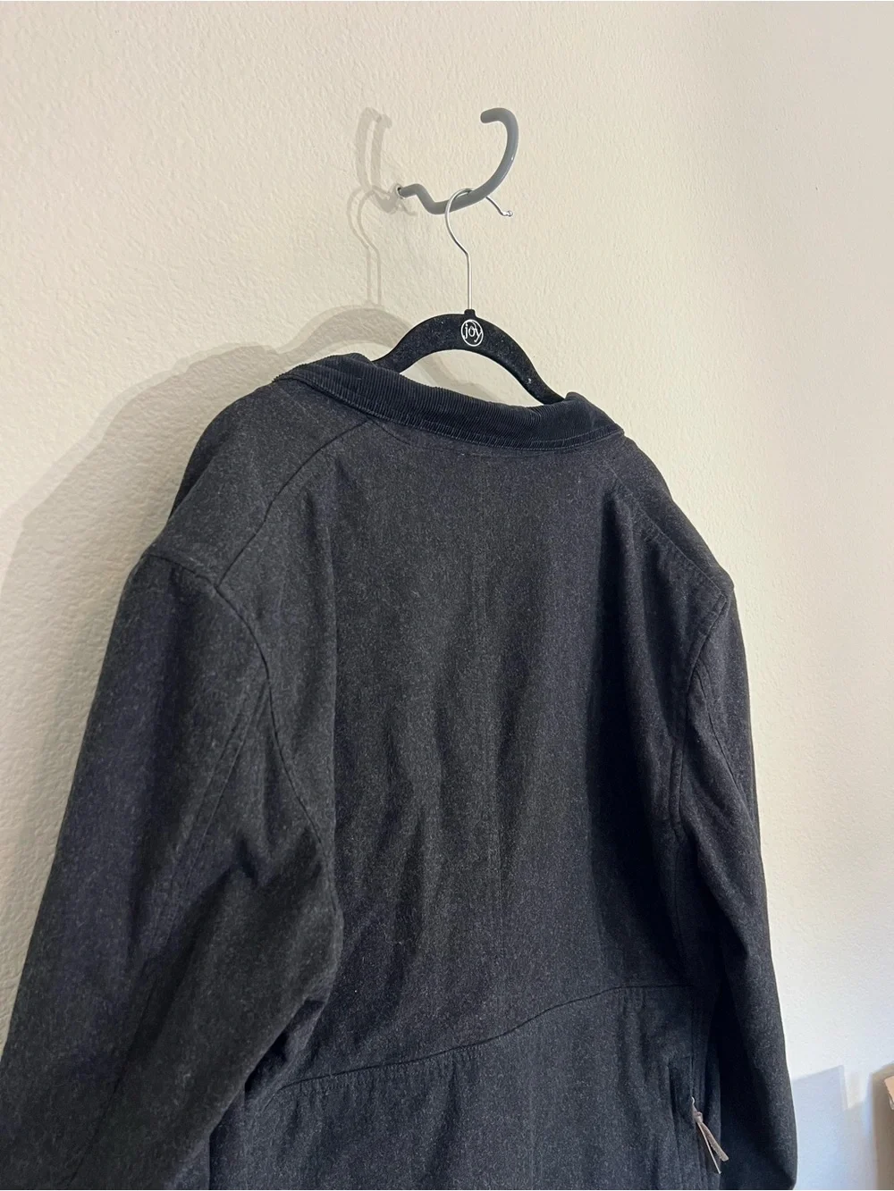 Flint & Tinder Flex Knit Chore Blazer charcoal corduroy collar sz 44 fall
